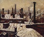 Gustave Caillebotte Toits sous la neige, Paris Spain oil painting artist